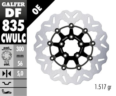 Brake Disc Float Wave Black Co