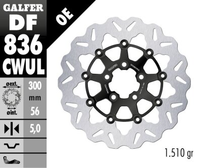 Brake Disc Float Wave Black Br