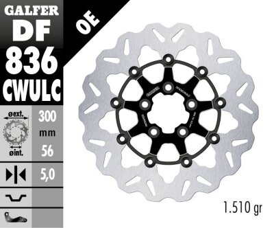 Brake Disc Float Wave Black Co