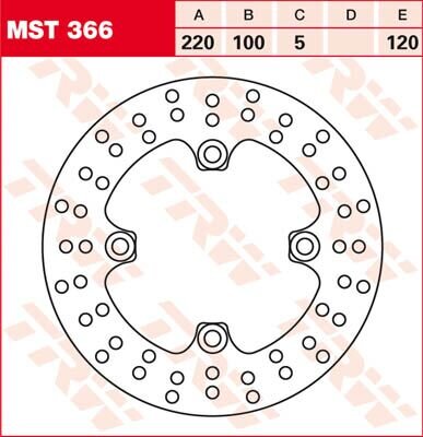 Brake Disc Trw Mst366