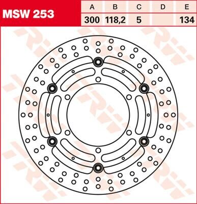 Brake Disc Fl Msw253
