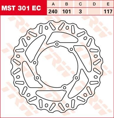 Brake Rotor Fix Wave L/r Mx