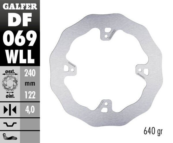 Brake Disc Fixed Wave Solid