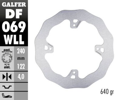 Brake Disc Fixed Wave Solid