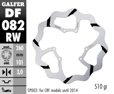 Brake Disc Fixed Wave Grooved