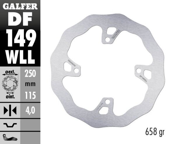 Brake Disc Fixed Wave Solid