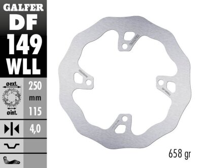 Brake Disc Fixed Wave Solid