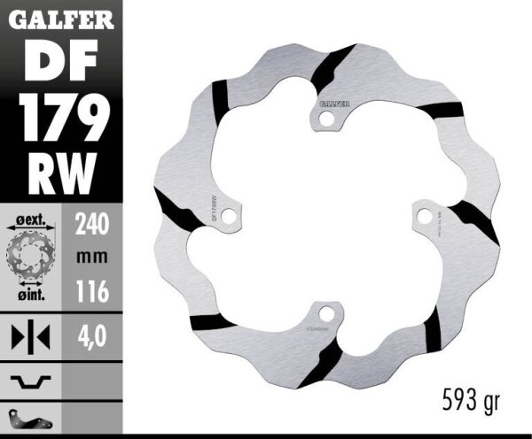 Brake Disc Fixed Wave Grooved