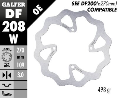 Brake Disc Fixed Wave 270mm