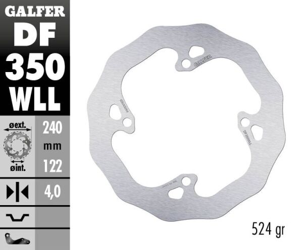 Brake Disc Fixed Wave Solid