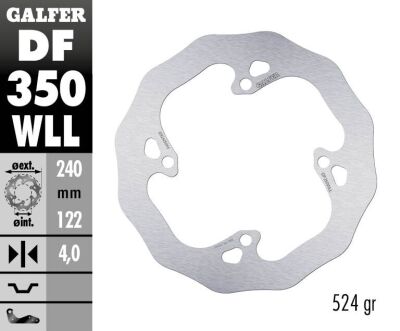 Brake Disc Fixed Wave Solid