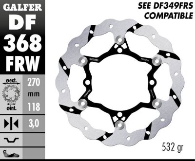 Brake Disc Float Wave Grooved