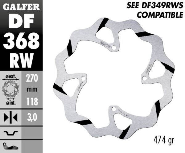 Brake Disc Fixed Wave Grooved