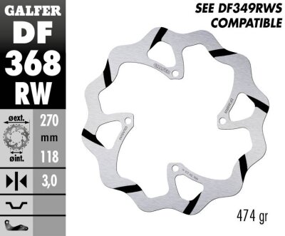 Brake Disc Fixed Wave Grooved