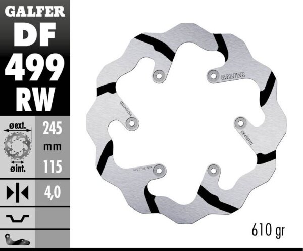 Brake Disc Fixed Wave Grooved