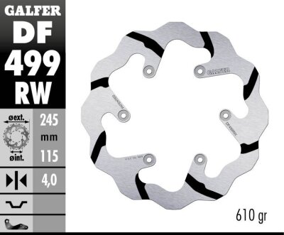 Brake Disc Fixed Wave Grooved