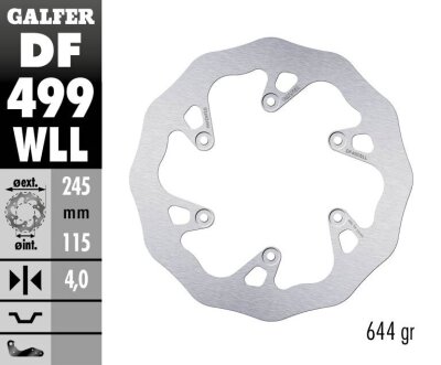 Brake Disc Fixed Wave Solid