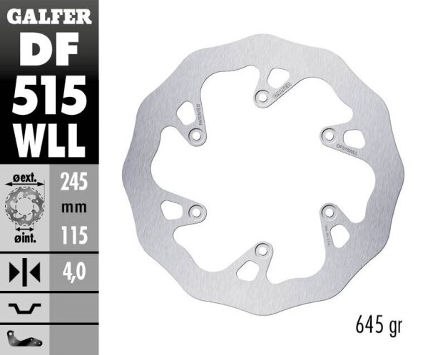 Brake Disc Fixed Wave Solid