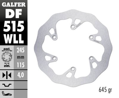 Brake Disc Fixed Wave Solid
