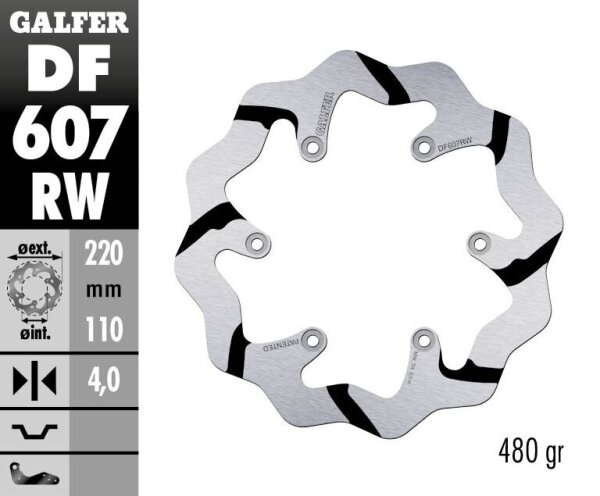 Brake Disc Fixed Wave Grooved