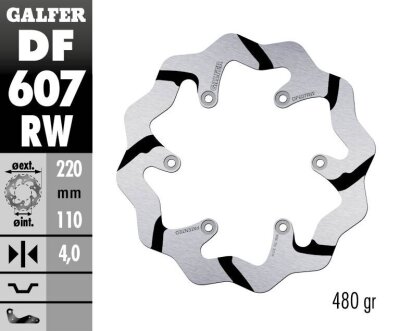 Brake Disc Fixed Wave Grooved