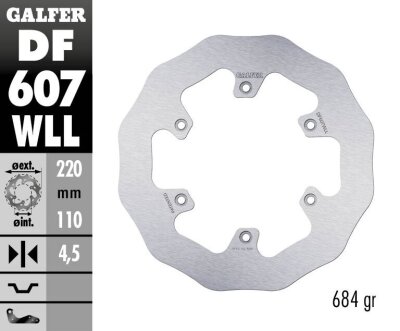 Brake Disc Fixed Wave Solid