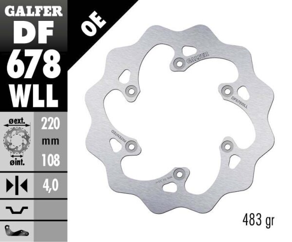 Brake Disc Fixed Wave Solid