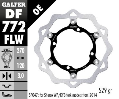 Brake Disc Float Wave Grooved