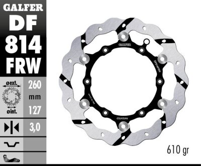 Brake Disc Float Wave Grooved