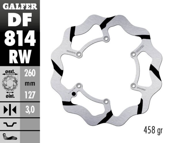 Brake Disc Fixed Wave Grooved