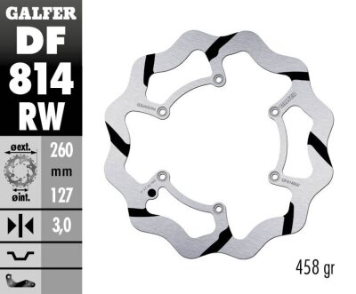 Brake Disc Fixed Wave Grooved
