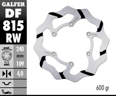 Brake Disc Fixed Wave Grooved