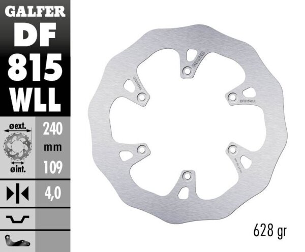 Brake Disc Fixed Wave Solid