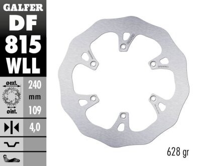Brake Disc Fixed Wave Solid