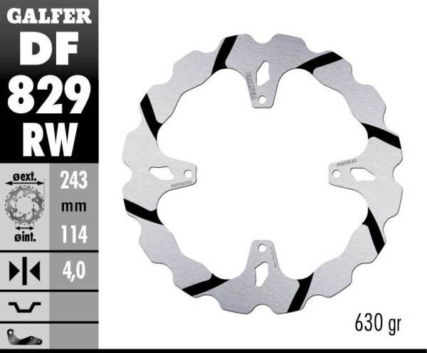 Brake Disc Fixed Wave Grooved