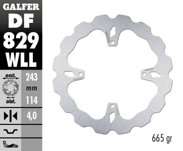 Brake Disc Fixed Wave Solid