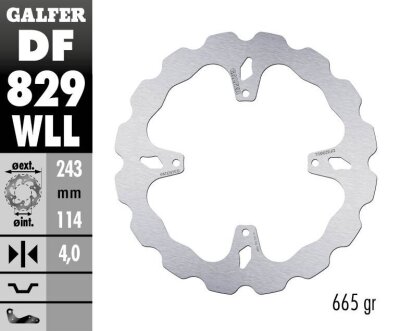 Brake Disc Fixed Wave Solid