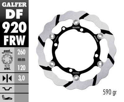 Brake Disc Float Wave Grooved