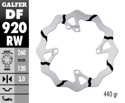 Brake Disc Fixed Wave Grooved