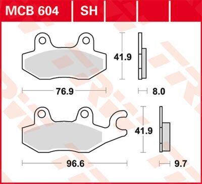 Brake Pad Trw Mcb604