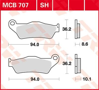 Brake Pad Trw Mcb707