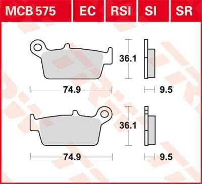 Brake Pad Organic Offroad
