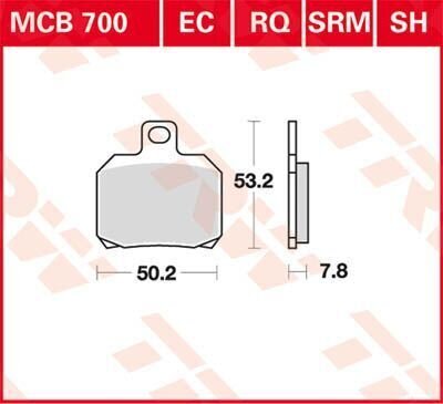Brake Pad Organic Scooter -125