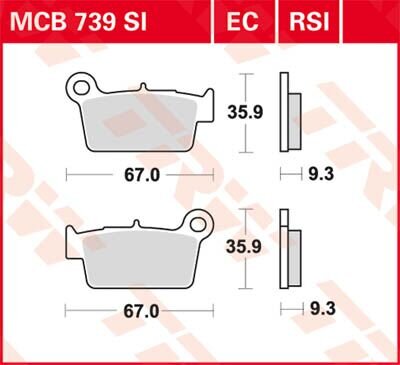 Brake Pad Organic Offroad