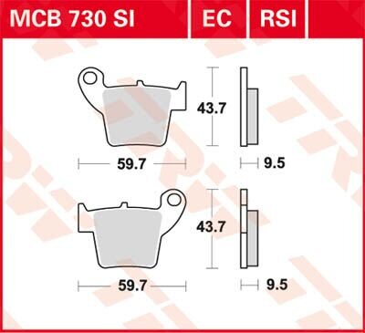 Brake Pad Organic Offroad