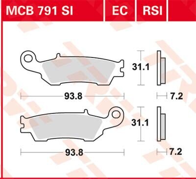 Brake Pad Organic Offroad