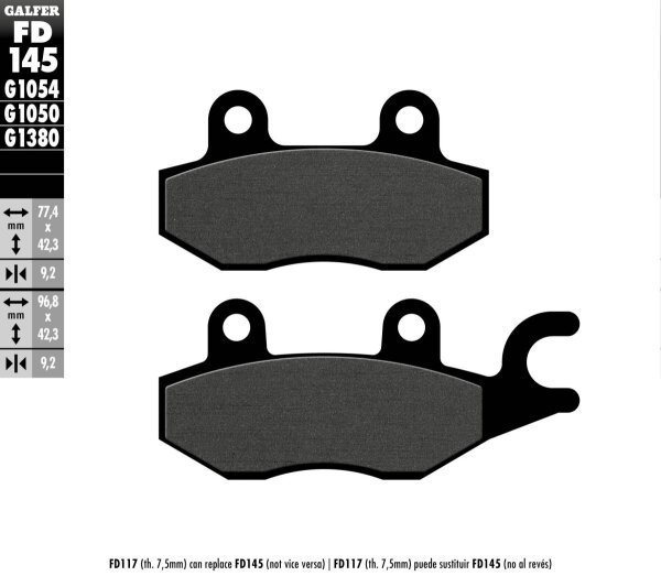 Brake Pad Semi Metal Scooter