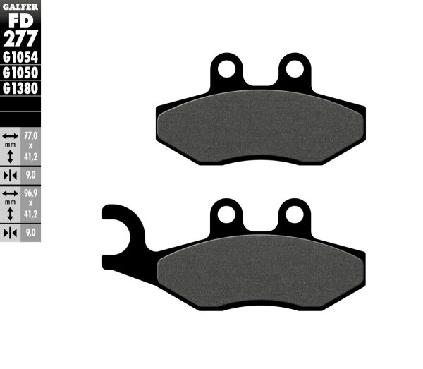 Brake Pad Semi Metal Scooter