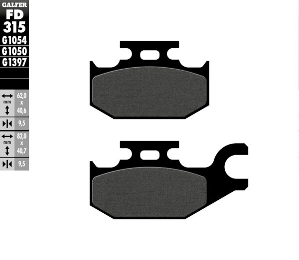 Brake Pad Semi Metal Scooter