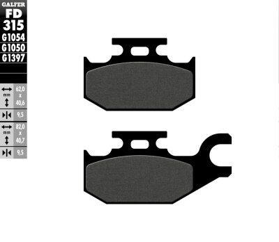Brake Pad Semi Metal Scooter